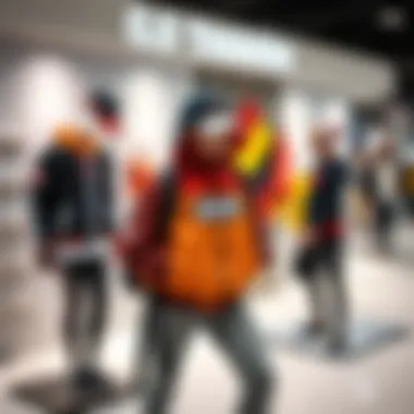 Trendy display of sports fashion trends for enthusiasts