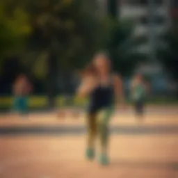 Dynamic outdoor workout session