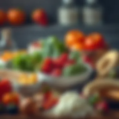 A vibrant display of healthy foods representing metabolism-boosting nutrition