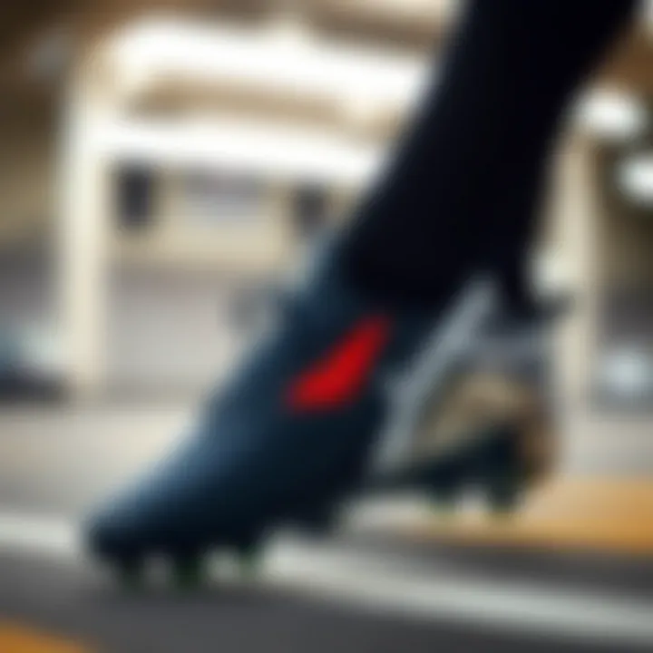 Close-up view of Joma cleats showcasing advanced technology and design