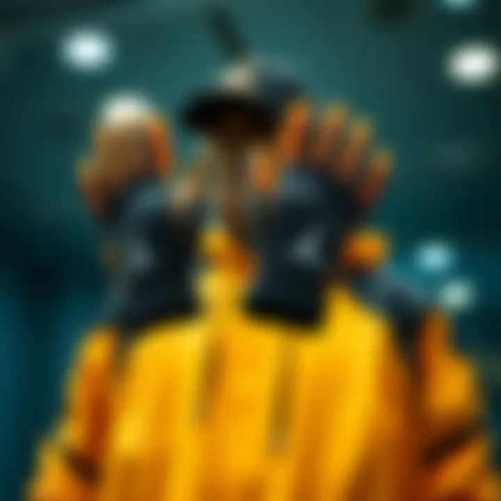 The Stylish Integration of Jordan Gloves in Sports Fashion Stylish Jordan gloves displayed alongside sports apparel