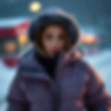 Stylish women's polar jacket showcasing modern design