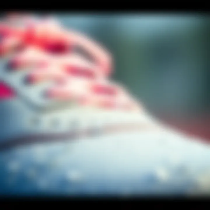 Close-up of waterproof shoe material showcasing its resilience