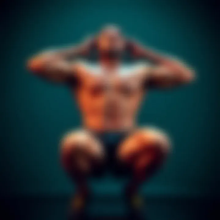 Demonstration of proper groin exercise technique