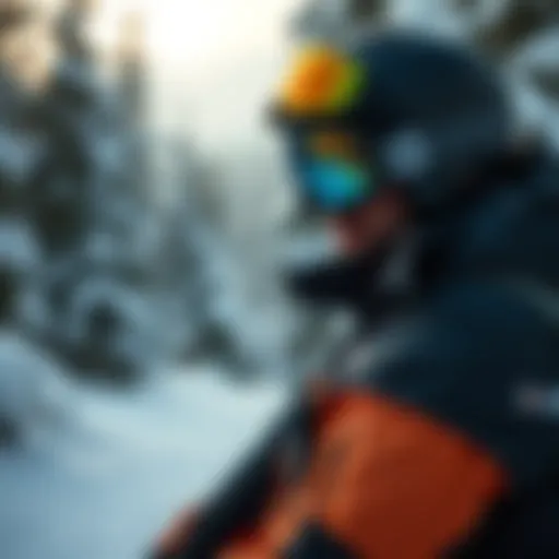 Essential ski gear displayed