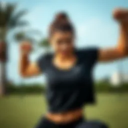 Dynamic outdoor fitness session