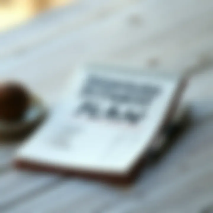 Personalized fitness plan on a notepad