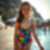 Stylish swimwear for girls showcasing vibrant colors and patterns.