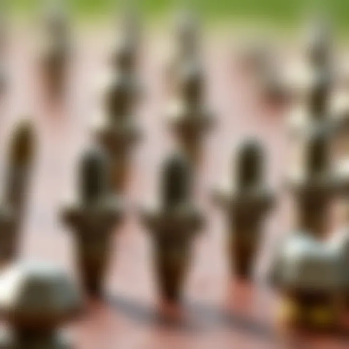 A range of different types of studs for various sports surfaces