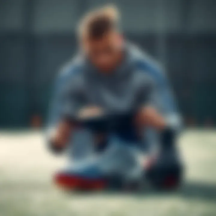 A person analyzing various football cleats based on performance features and specifications