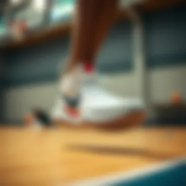 Comfort features of Kyrie 7 showcased in an athletic environment