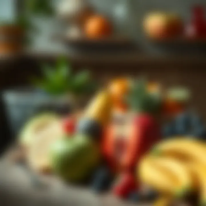 A vibrant assortment of low-calorie fruits on a wooden table