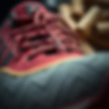 Detailed view of high-quality materials used in Lumberjack running shoes