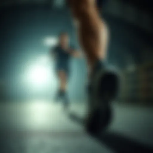 Dynamic running scene showcasing the performance of Lumberjack running shoes