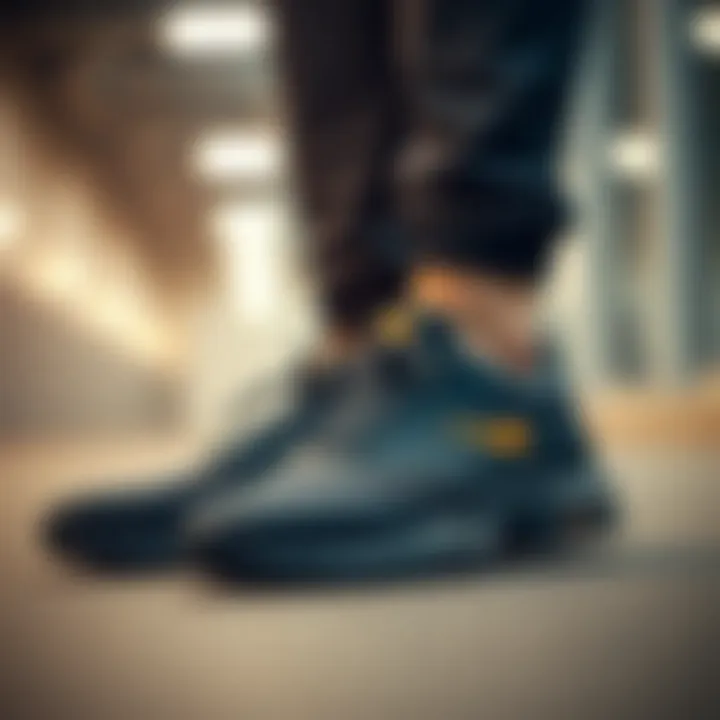 Stylish close-up of Lumberjack running shoes in a modern setting