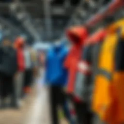 Dynamic sportswear assortment display