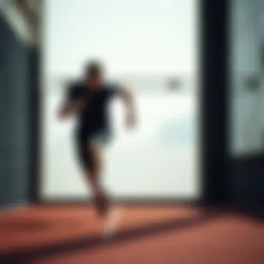 Athlete performing agility drills