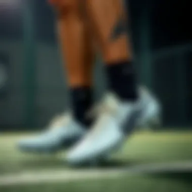 Athlete wearing MRC cleats demonstrating performance
