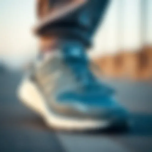 Dynamic running shoe with technical design