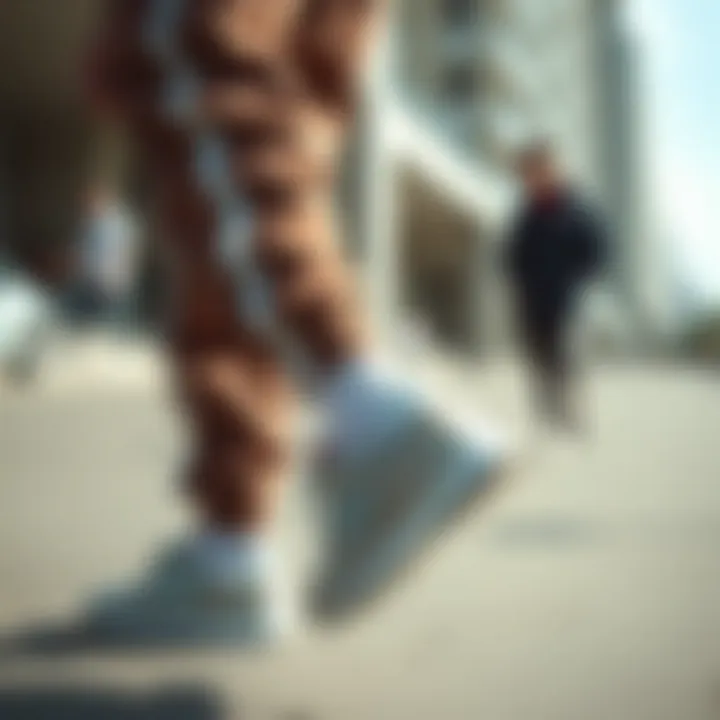 New Balance joggers in a casual setting