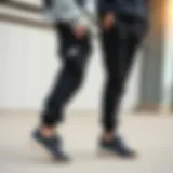 Stylish New Balance joggers highlighting design features