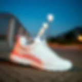 Sleek design of New Balance white footwear