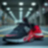 Contemporary athletic shoe design showcasing style and innovation