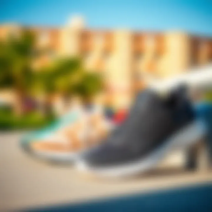 Stylish and Functional Sport Shoes Stylish and functional modern sport shoes ready for selection