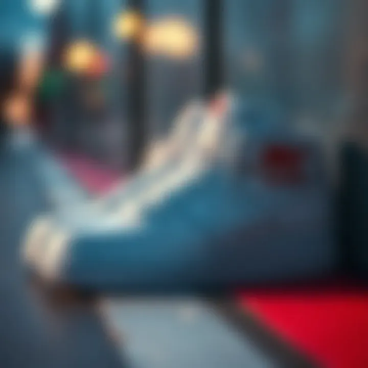 A stylish pair of Nike Air Force high-top shoes showcasing modern design.