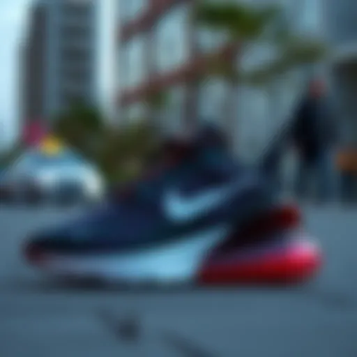 Sleek design of Nike Air Max 270 ESS in urban setting