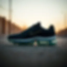 Elegant design of Nike Air Max shoes showcasing their stylish silhouette.