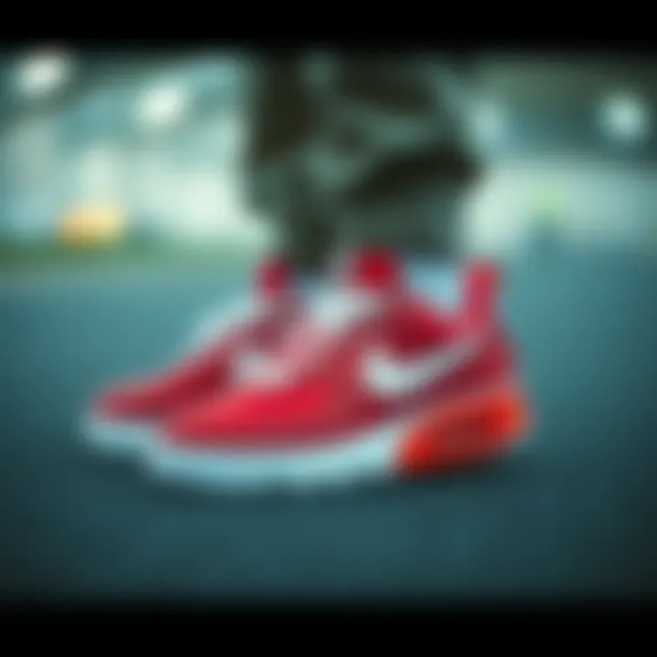 Fashion statement with Nike Air Red Shoes