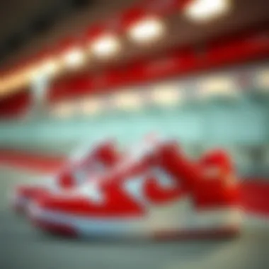 Stylish design of Nike Air Red Shoes