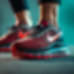 Close-up view of the Nike Air Zoom Structure showcasing its innovative cushioning technology.