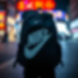 A stylish Nike backpack showcasing modern design