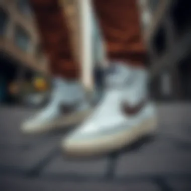 Nike Blazer Mid Jumbo in a stylish urban setting, demonstrating versatility