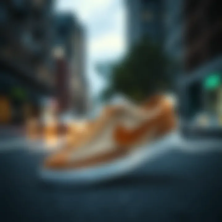 Stylish Nike Blazer showcased on a city street