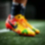 Nike children's soccer cleats showcasing vibrant designs