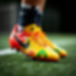 Nike children's soccer cleats showcasing vibrant designs