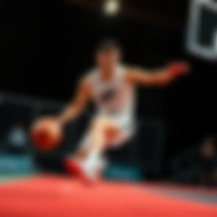 Dynamic athletic performance showcased through Nike Court collection.