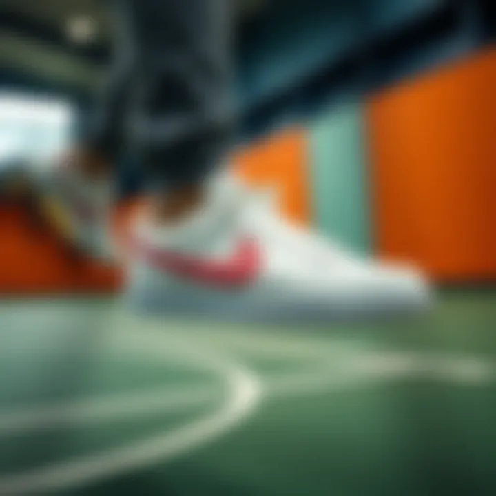 Nike Court Legacy Canvas in action during a sports activity