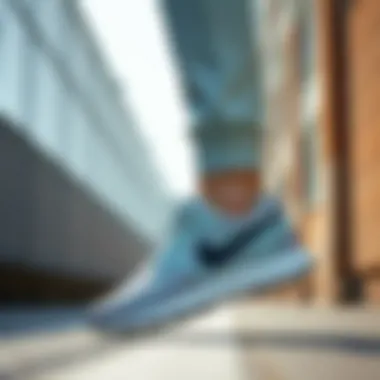 Stylish design of Nike athletic footwear