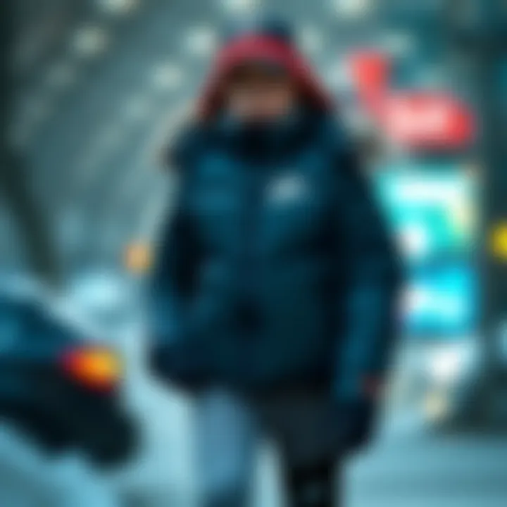 Layered Winter Fashion with Nike Puffer Layered outfit featuring Nike puffer jacket for winter fashion