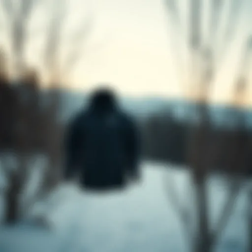 Elegance in Winter: Nike Puffer Jacket Stylish Nike puffer jacket displayed in a winter setting