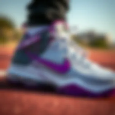 Detailed view of the innovative design features of Nike Kobe shoes.