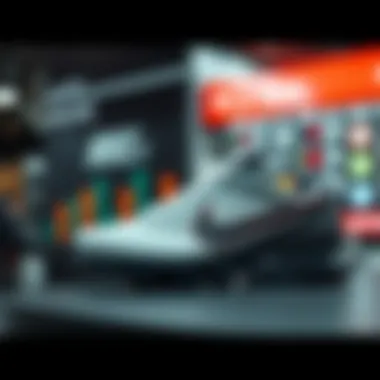 Market analysis chart related to sneaker pricing