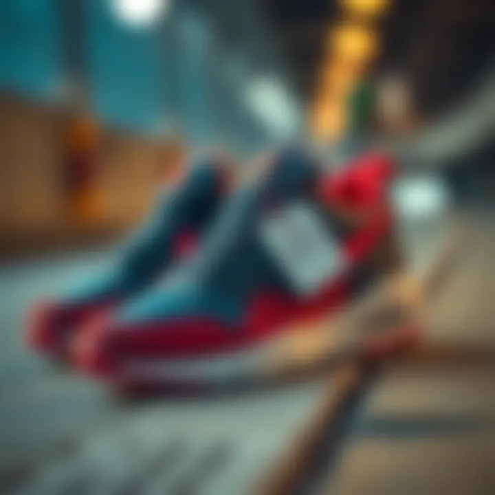 Nike MD Valiant sneakers displayed with price tag highlighting affordability