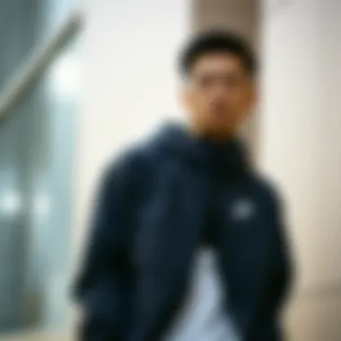 Nike jacket showcasing style and comfort in a casual setting