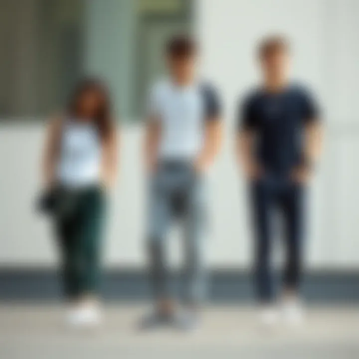 Individual styling Nike parachute pants with different outfit combinations for casual and sporty looks.