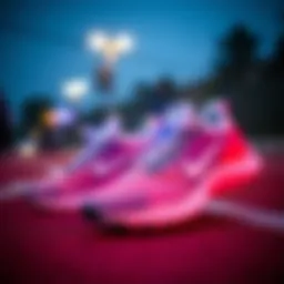 Dynamic shot of Nike React Live shoes showcasing their design and performance features.